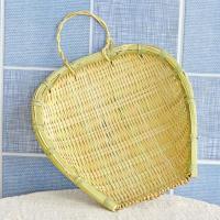 竹编手工筲箕家用洗菜篮小米箩农家饭店厨房淘菜竹编制品