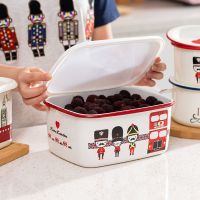 肥龙搪瓷保鲜盒大密封厨房家用长方形收纳盒烘焙面包模冰碗