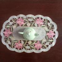 销售刺绣镂空餐桌隔热垫茶盘茶具盖巾梳妆台电视柜盖巾