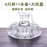 家用玻璃水杯茶杯套装耐热牛奶杯果汁杯饮料杯茶水杯泡茶杯啤酒杯
