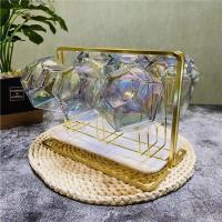 轻奢玻璃水具套装网红茶具家用水杯高颜值酒杯客厅水杯套待客茶杯