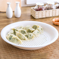 双层沥水大号加厚饺子盘 多功能水果盘创意餐具 家用塑料菜盘子