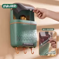 筷子筒收纳筷子篮家用壁挂式筷子架多功能新款沥水餐具笼架不发霉