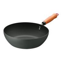 无涂层炒锅迷你小奶锅家用老式铸铁锅婴儿宝宝辅食平底煎锅