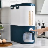 按压式米桶计量米箱家用密封米缸防虫防潮储米箱米面杂粮收纳桶