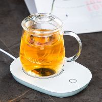 暖暖杯55°c度玻璃水杯过滤泡花茶杯茶水分离杯子泡茶杯带把水杯