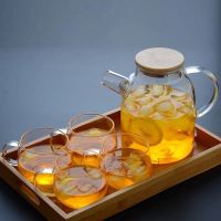 加厚玻璃凉水壶耐热防爆果汁壶大容量凉白开冷水壶家用凉水杯套装