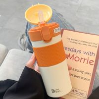 保温杯吸管水杯男女士高颜值ins原宿风简约大人情侣学生网红便携