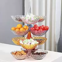 创意欧式水果盘家用客厅茶几多层果盘网红糖果零食瓜子坚果干果盘