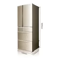 松下(Panasonic)NR-F604VT-N5 日本原装进口586升六门冰箱带变温自动制冰-3度微冻保鲜