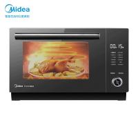 美的(Midea)家用智能变频微波炉 高级不锈钢内胆 红外感应 微波炉烤箱一体机PC23D5镜面玻璃 高清大屏 极幕系列