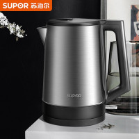 苏泊尔(SUPOR)电水壶 大容量1.7L/升大功率快速烧水大口径方便清洗 304不锈钢防干烧电水壶SW-17T03A