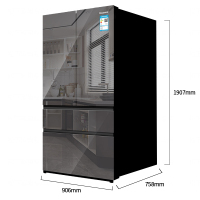 松下(Panasonic)NR-W61TGZ-XM 全新618L一级变频无霜法式四门冰箱