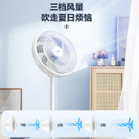 美的(Midea)电风扇 家用落地扇 远距广角送风 轻音节能宿舍卧室电风扇低噪轻音节能立式摇头 SAE35CA