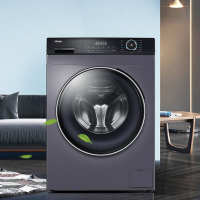 咨询查库存 海尔(Haier)G100208HBD12S 10公斤洗烘一体滚筒洗衣机 变频家用全自动 智能投放巴氏除菌