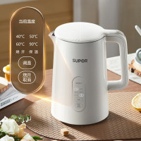 苏泊尔(SUPOR)1.5L烧水壶316L不锈钢内胆 双模式煮水 实时显温 5段调温电热水保温开水壶 SW-15S73A