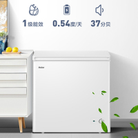 海尔(Haier) BC/BD-200GHDT 家用卧式冰柜 冷柜 小冰箱 减霜80% 一级能效 断电保护 带脚轮