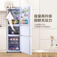 松下(Panasonic) 冰箱 NR-EC27WPB-W 270升三门冰箱小型家用 60cm超薄自由嵌入式