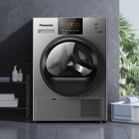 松下(Panasonic)烘干机10公斤大容量干衣机热泵免熨烫低温烘干衣干即停大物烘防缠绕大容量 NH-EH10S