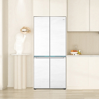 咨询查库存 海尔475升十字对开门冰箱 594mm专业超薄零嵌 全空间保鲜 BCD-475WGHTD1BGZU1