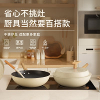 [元旦大促]苏泊尔火红点不粘锅轻量不沾炒菜锅无油烟家用炒锅 燃气电磁炉通用 PC34QL1直径34cm