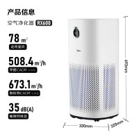 美的(Midea)医护母婴级空气净化器除甲醛异味吸烟宠物净化器过敏源空气消毒机滤芯新风机空气消毒KJ600G-RX600