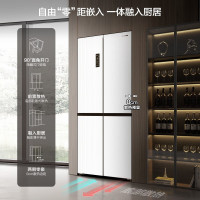 容声(Ronshen)BCD-477WD3FPLA白 [零嵌]对开十字四门嵌入式超薄无霜极地白 一级家用冰箱