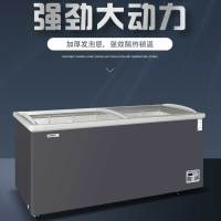 星星SD/SC-540B 428升展示柜商用冷藏冷冻单温转换卧式冰柜 超市便利店雪糕海鲜丸子速冻冷柜平面玻璃冷冻展示柜