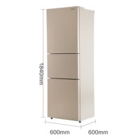 松下(Panasonic)NR-C282WX-N 270立体风冷无霜 600mm超薄设计 宽幅变温 银离子除菌 磨砂金