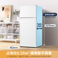 海尔(Haier)小冰箱123升迷你租房宿舍办公室家用冷藏冷冻小户型节能省电双开门电冰箱BCD-123GHTMZ0WV