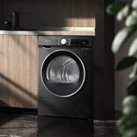 西门子(SIEMENS)iQ300系列 10公斤家用热泵干衣机曜石黑 WQ53A2D20W