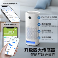 美的KJ600F-LM1P[甲醛数显]空气净化器家用吸烟宠物浮毛净化器除过敏源除异味厨房新风机空调伴侣