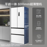 [99大促][请咨询库存]容声BCD-437WD3MP 437升法式多门四开60cm超薄嵌冰箱家用一级能效变频风冷