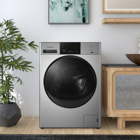 松下(Panasonic)XQG90-ND9TS 9公斤洗烘一体滚筒洗衣机双极除螨 空气洗 线屑自清洁