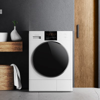 松下NH-EH900W 烘干机 9kg热泵烘干机家用 干衣机 双转子变频 40分钟快烘 五档干衣