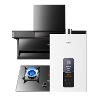 万家乐 烟灶三件套AK5+KV061B+13YP1 23立方侧吸大吸力油烟机 5.0KW燃气灶 13升智能恒温 天然气
