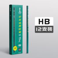 中华牌2b铅笔套装学生用手绘专业素描铅笔HB绘图考试专用初学者用 HB-12支