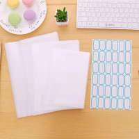 小学生16K书皮卡通可爱女孩书套自粘书膜一年级中号透明防水书套 小号32K-纯白款-10个(赠贴)