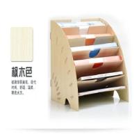 试卷夹多层文件架资料收纳盒小书桌上办公面学习用品具放本立易框 枫木