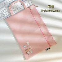 风琴包女小学生大容量简约多层文件夹手提收纳袋试卷收纳整理神器 粉色