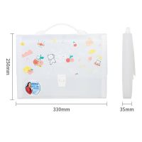 得力风琴包文件夹学生试卷收纳袋试卷夹多层资料册少女卷子收纳袋 [卡通款]透明粉