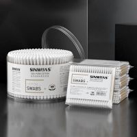 棉签双头化妆卸妆一次性袋装竹棒掏耳朵清洁棉花棒家用圆头棉球棒 [两头圆]还剩 67件 [家庭] 100 支