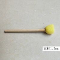 儿童美术材料圆形海绵刷绘画涂鸦工具蘑菇头印章 幼儿园diy拓印画 蘑菇头直径1.5cm-10支