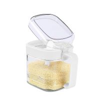 玻璃油壶创意厨房用品家居日用百货调味瓶调味罐酱油瓶醋壶酱油壶 调味罐白色500ml 无铅玻璃