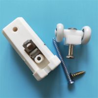 老款折叠门配件吊轮滑轮滚轮厕所移门推拉门老式小折叠门五金门配 白色