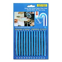 下水管道疏通棒地漏马桶疏通管道神器下水道除臭剂杀菌除臭清洁棒 单盒试用[12根]不划算