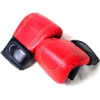 拳击手套成人儿童散打拳套男女训练格斗搏击沙袋专业手套健身拳套 平面成人款(红)12岁以上