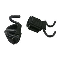 引体向上助力钩健身助力钩硬拉卧推单杠辅助助力带哑铃杠铃借力带 经典款 金属挂钩外层橡胶 2只装 均码