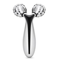 启邦面部按摩瘦脸神器仪滚轮式V脸部美容仪咬肌手动提拉紧致男女 经典白 唇周眼部普通款