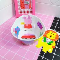 童碗儿童餐具套装卡通宝宝家用吃饭碗防摔防烫勺叉碗筷 小猪 大碗